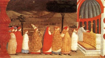  Paolo Canvas - Miracle Of The Desecrated Host Scene 3 early Renaissance Paolo Uccello